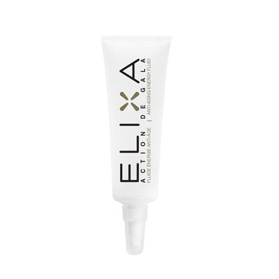 A bottle of Action de Gal, Elixa Energy Fluid designed to energize and hydrate skin, ideal for revitalizing tired and stressed skin during facial treatments, available at A & E Beauty Supplies