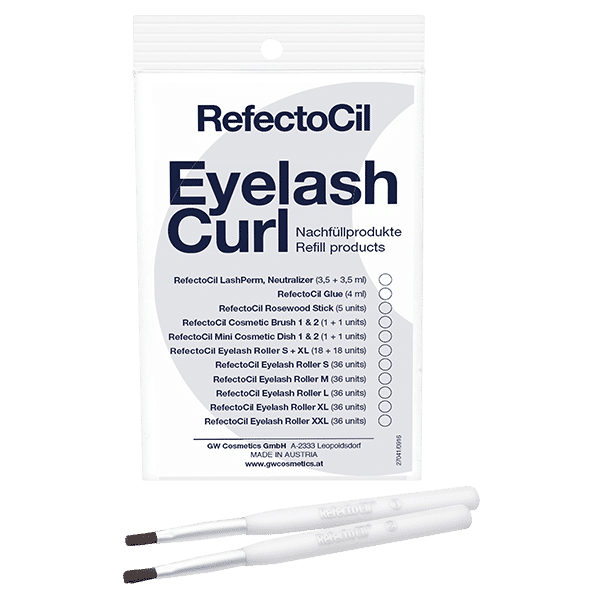 RefectoCil Eyelash Curl Cosmetic Brush 1 & 2 for professional lash perming and neutralizing, available at A & E Beauty Supplies.
rush 1 is for applying the Lashperm solution, while Brush 2 is designed for the Neutralizer. These brushes ensure precise and even application, ideal for lash treatments.