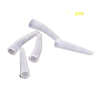 "Soft silicone tweezer caps for protection, available at A & E Beauty Supplies
Features
Material: silicone.
Color: clear.
"Size: 4 cm/1.57 inch.
Function
Used to protect the tips of eyelashes tweezers, pusher, mini scissor, etc..
Suitable for salon or personal use."