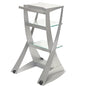 "Galaxium Workstation in white with multiple compartments for organizing beauty tools and accessories, ideal for facials, manicures, and pedicures."
