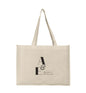 A & E Eco-Friendly Recyclable Tote Bag, durable and sustainable for daily use. 
12"x 16