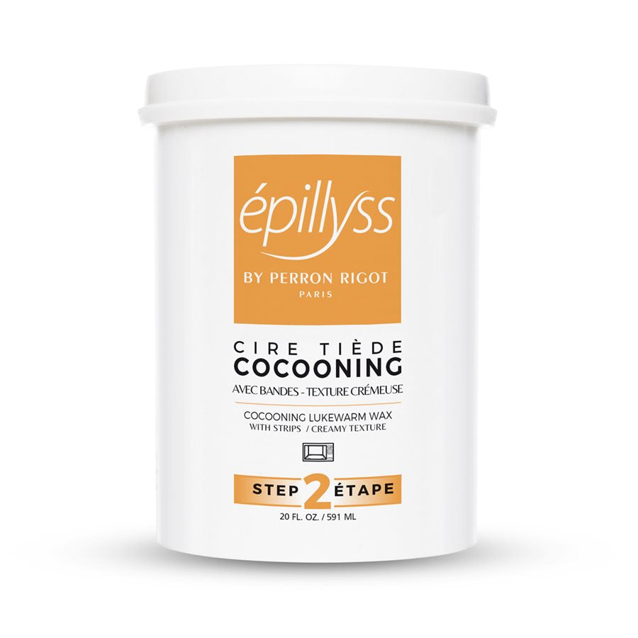 "Epillyss warm wax, tub that come in 10 scents, 591ml/20oz, ideal for professional waxing treatments with a pleasant fragrances this is cocooning ."