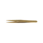 "Quality tweezers. Gold-plated stainless steel for hypoallergenic skin. Good for those with nickel allergy. "Gala Tweezer OC 9cm (06-101) from A & E Beauty Supplies – precision tweezers for professional use"