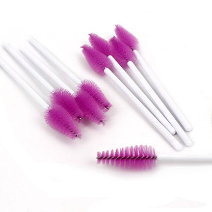 A set of tear-drop-shaped PremierLash mascara wands, designed for precise lash application and grooming, featuring sleek black handles and unique brush heads, displayed on a clean, neutral background.