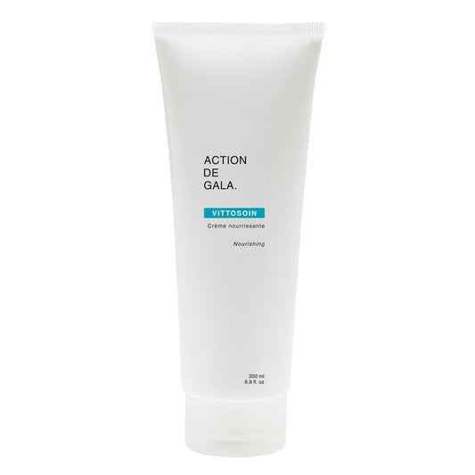 A 200ml tube of Vittosoin Nourishing Cream by Action de Gala, a rich and hydrating cream designed for dry and sensitive skin, available at A & E Beauty Supplies
